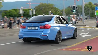 BMW M3 F80s TAKE OVER Zurich! Exhaust SOUNDS!