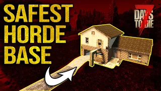 (7 Days To Die) The SAFEST horde base design for DAY 7 blood moon