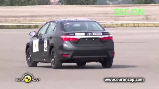 CRASH TEST Euro NCAP Toyota Corolla | 2013 | ESC test