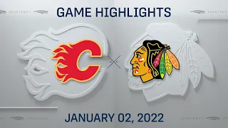 NHL Highlights | Flames vs. Blackhawks - Jan. 2, 2022