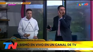 TERREMOTO MORTAL EN MÉXICO I Pánico en vivo en un canal de TV