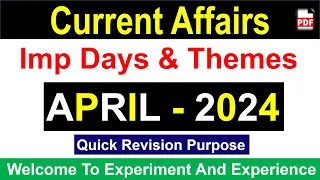 April 2024 Important Days & Themes #ossc #osssc #opsc #odishapolice #ssbodisha #oavs #ossccgl