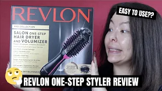 REVLON ONE-STEP HAIR DRYER & VOLUMIZER REVIEW | Easy for Beginners? | Mikilea