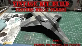 Vintage Kit Build - Testors MiG-37 Ferret - Part 3 - Priming, Pre-shading, and Painting