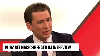 Kurz bei Maischberger im Interview