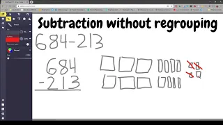 Three Digit Subtraction Without Regrouping