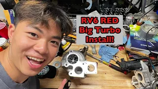 RV6 R365 RED BALL BEARING TURBO INSTALL ON CIVIC 1.5T | CVT goes big turbo!