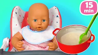 Baby Born auf Deutsch. Wir spielen mit Baby Annabell. 2 Folgen am Stück