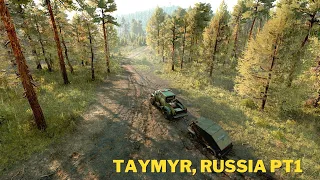 Taymyr, Russia Explore Part 1 - SnowRunner