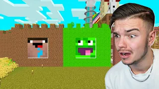 ZAMIESZKAŁEM z NOOBKIEM na WOJANOWICACH w Minecraft! (Wojan w szoku...)