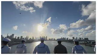 Noticias 23 se sube al USS Bataan a su llegada a Miami para la Semana Naval