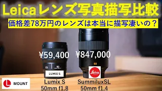 ライカSLレンズは本当に描写が凄い？ SummiluxSL 50mm/Lumix S 50mm 写真比較！YASUYUKI VLOG#15