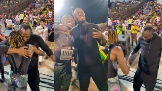 Noah Lyles Runs Very Fast in Front of Usain Bolt