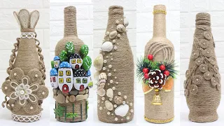 11 Jute bottle decoration ideas | Home decorating ideas easy