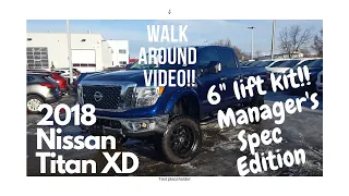 2018 Nissan Titan XD SV 4WD Premium Edition Gas V8 with Lift kit!! ~Walk around video by Manik ~