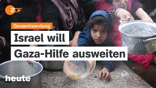 heute 19:00 Uhr 05.04.24 Gaza-Hilfe, Bezahlkarte Asylbewerber, Ärztemangel, Ukraine-Krieg (english)