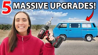 Our top 5 DIY van life UPGRADES (you need these!)