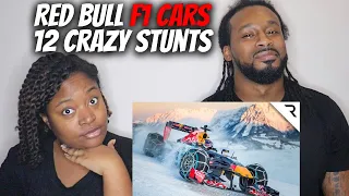 American Motorsports Fans Reacts "12 Crazy Stunts Red Bull Did With F1 Cars | Formula-1 Reactions