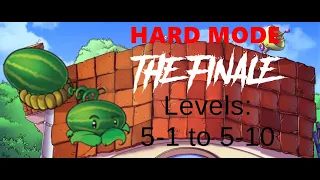 Plants VS Zombies Hard Mode | THE FINALE (All Roof Levels)