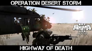 ArmA 3 Gameplay - Rangers - Op Desert Storm - Highway of Death