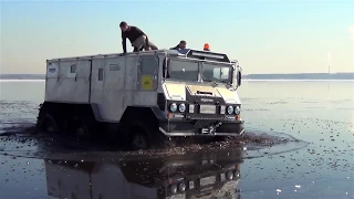 Тест вездехода "Бурлак" на воде