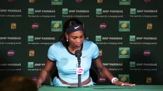 BNP Paribas Open: Serena Williams Finals Press Conference