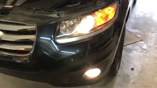 Hyundai Santa Fe 2012 Fog Light Replacement