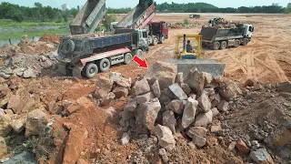 Part 67| New Awesome Operator Big Land Filling Construction Dozer Push Rock Clearing Level