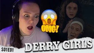 Northern Irish Girl REACTS to Derry Girls! 01x01