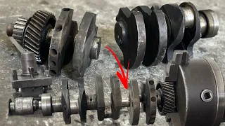 A Sensitive Mechanic Connected Broken Crankshaft // Only Creative Mind Can Do it Usable