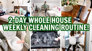 WHOLE HOUSE WEEKLY CLEANING ROUTINE! | MOTIVATIONAL CLEANING VIDEO! | EXTREME CLEAN WITH ME