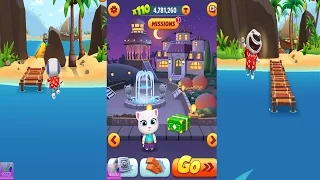 Talking Tom Gold Run New World Map Hank on Hawaii Neon Lights and City Sights Hawaiian Hank