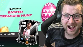 New Easter Treasure Hunt in FC Mobile! Where to Find the Easter Eggs and Max Ranked Messi Gameplay!