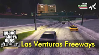 Las Venturas night freeway drive | GTA: San Andreas - Definitive Edition