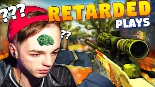 CS:GO - When PROS play like IDIOTS! 0 IQ PLAYS!! ft. Stewie2k, tarik, NiKo & More!