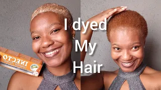 How to: dye hair caramel blonde ft. INECTO | Khenso_n | SA YOUTUBER