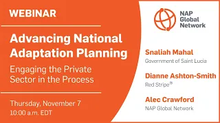 Webinar | Advancing National Adaptation Planning: Engaging the private sector in the process