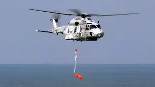 [4K] Unique!: NH90 Launches MK-46 TORPEDO