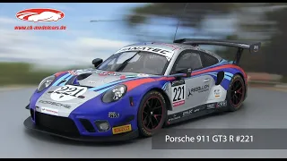 ck-modelcars-video: Porsche 911 GT3 R #221 24h Spa 2022 GPX Martini Racing 1:18 Ixo