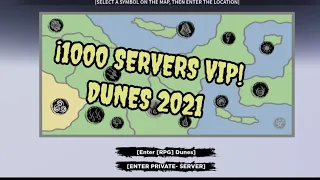 "1000 Servidores VIP Dunes" | Private Server Codes | Shindo Life 2