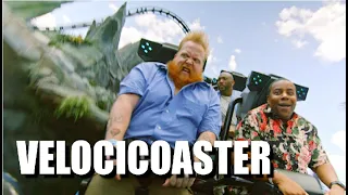 Velocicoaster FRONT-ROW POV!!! | Mr. Hamilton and Kenan Thompson Ride a Roller Coaster!