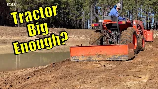 How to Use a Box Blade to Dig a Farm Pond with a Compact Tractor