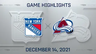 NHL Highlights | Rangers vs. Avalanche - Dec. 14, 2021