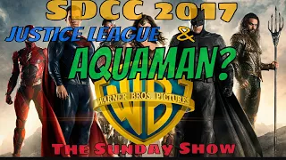 SDCC WB panel showing Justice League and Aquaman hall H