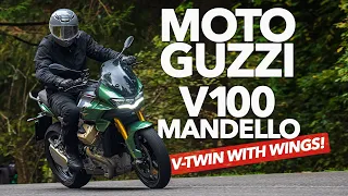 2023 Moto Guzzi V-100 Mandello Review | New V-Twin with wings!