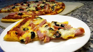 Пицца с ветчиной из индейки 🌟 Turkey ham pizza 🌟 Hindi jambonlu pizza tarifi