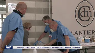 Vaccini, al via il rodaggio al PalaRossini di Ancona. Domani 1200 dosi