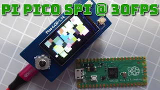 Pi Pico SPI LCD using a frame buffer to get 30fps animation - ILI9341 and ST7789 MicroPython drivers