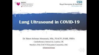 Role of Ultrasound in COVID- 19 -  July 2020 Update - Dr. Hatem Soliman