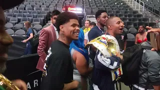 SHAKUR STEVENSON REACTS TO TERENCE CRAWFORD KNOCKING OUT ERROL SPENCE "I TOLD YALL BUD BY KNOCKOUT"